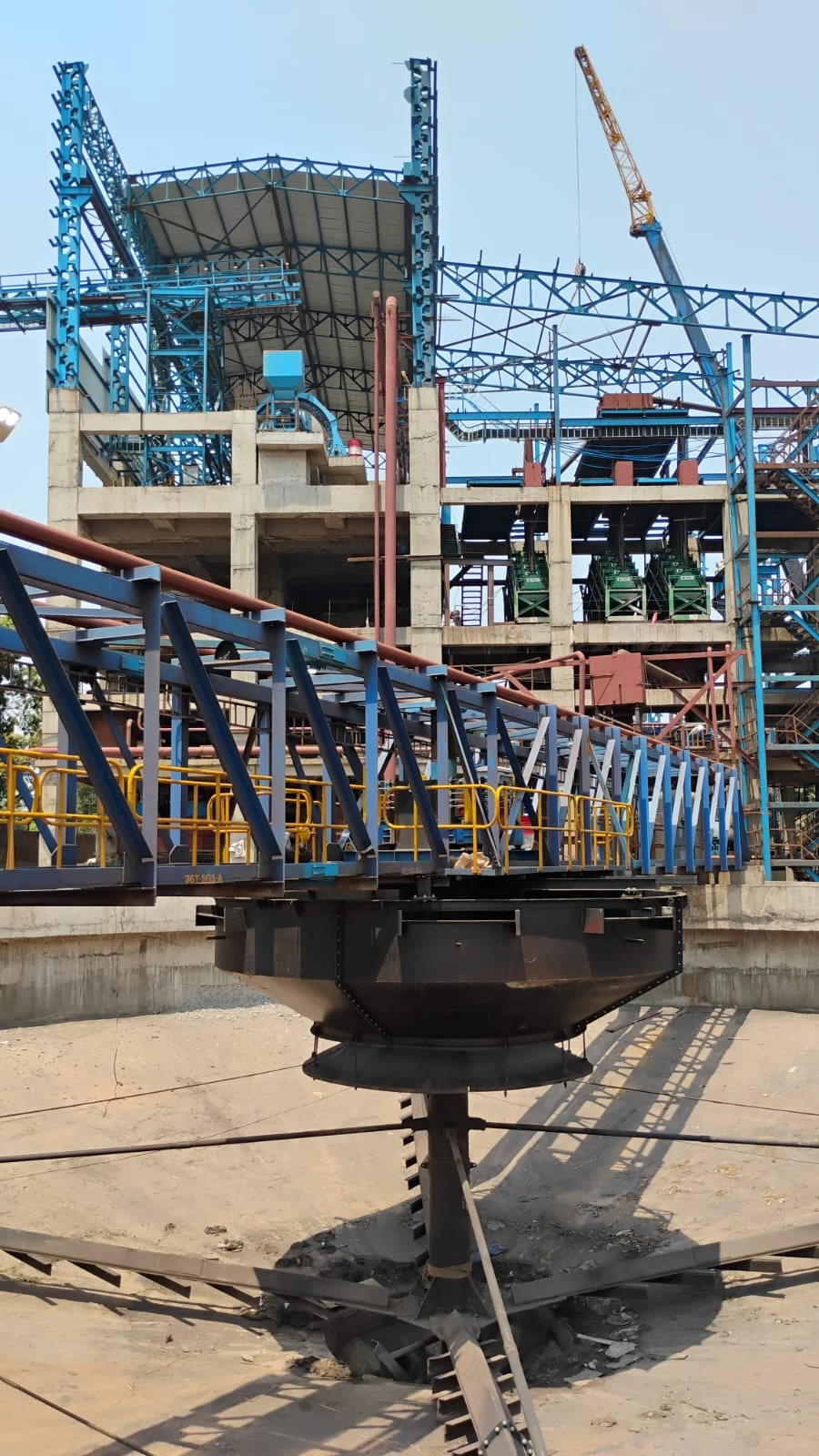 Construction project site overview